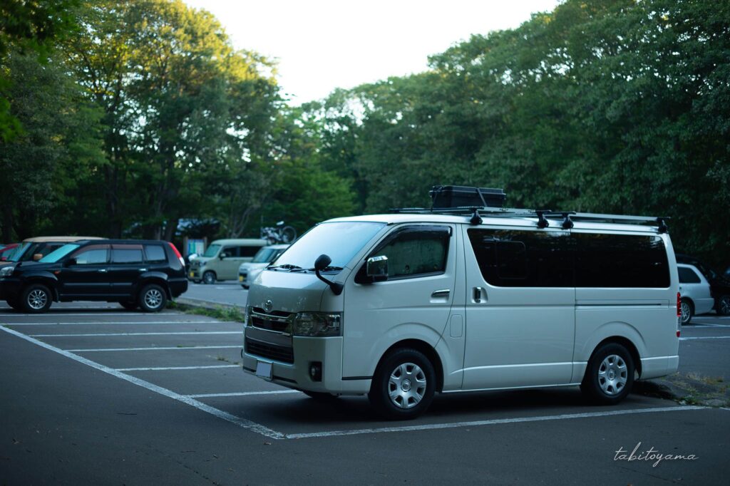 東大沼キャンプ場で車中泊