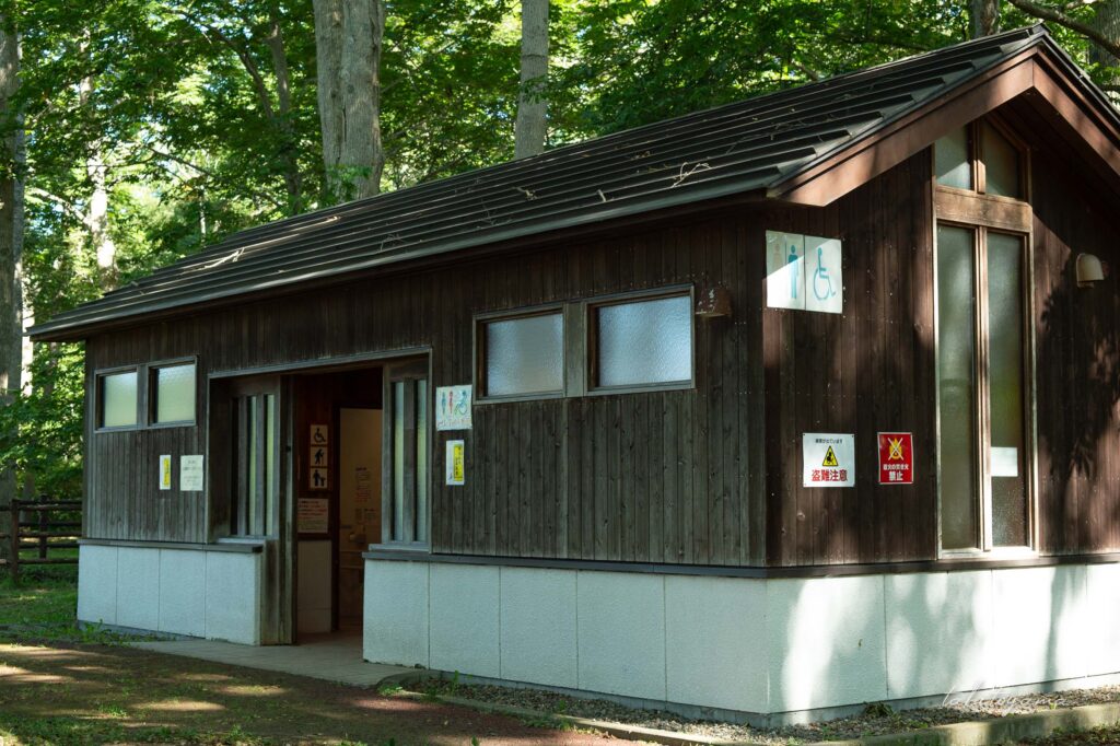 東大沼キャンプ場のトイレ