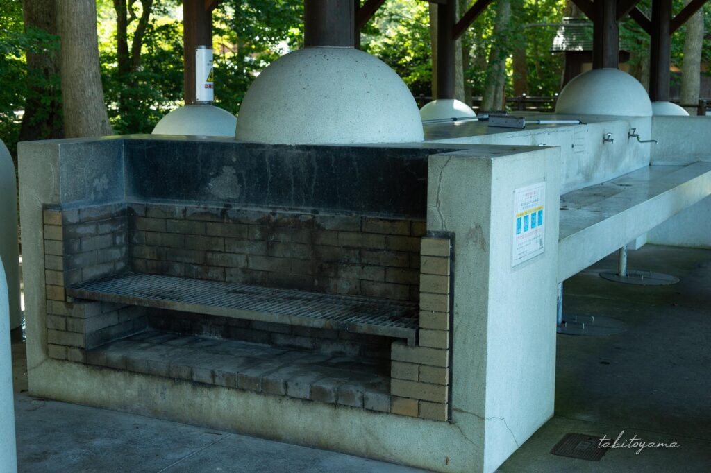 東大沼キャンプ場のかまど