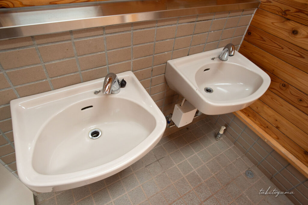 上芦別公園の洗面台