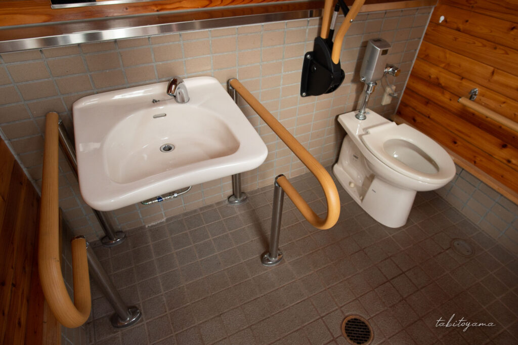 上芦別公園のバリアフリートイレ