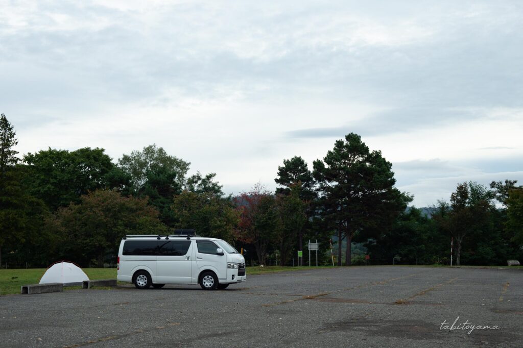 上芦別公園の駐車場