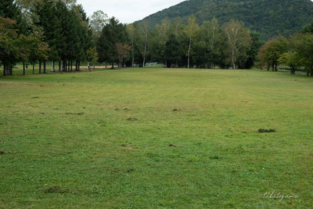 上芦別公園の芝生サイト