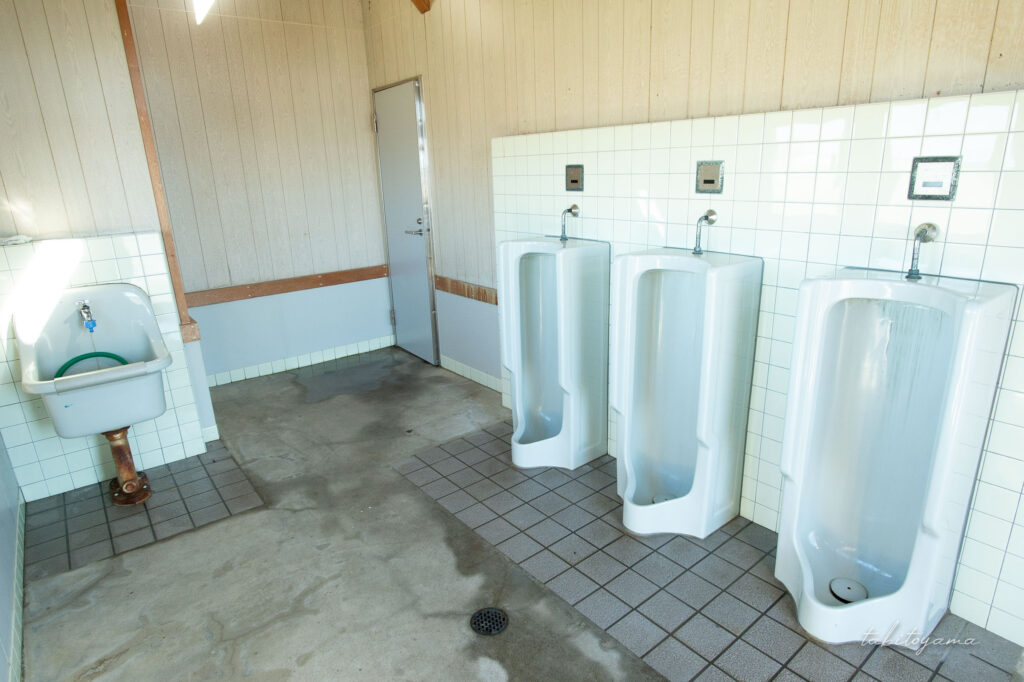 暑寒海浜キャンプ場の男子トイレの小便器