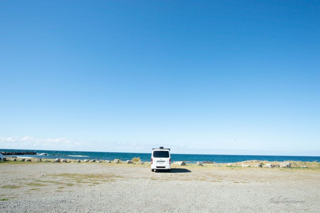 暑寒海浜キャンプ場の開放的なロケーション