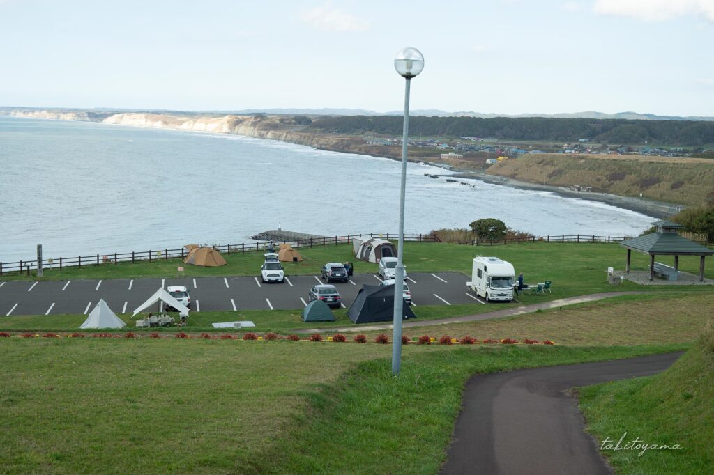 みさき台公園キャンプ場のサイト全景