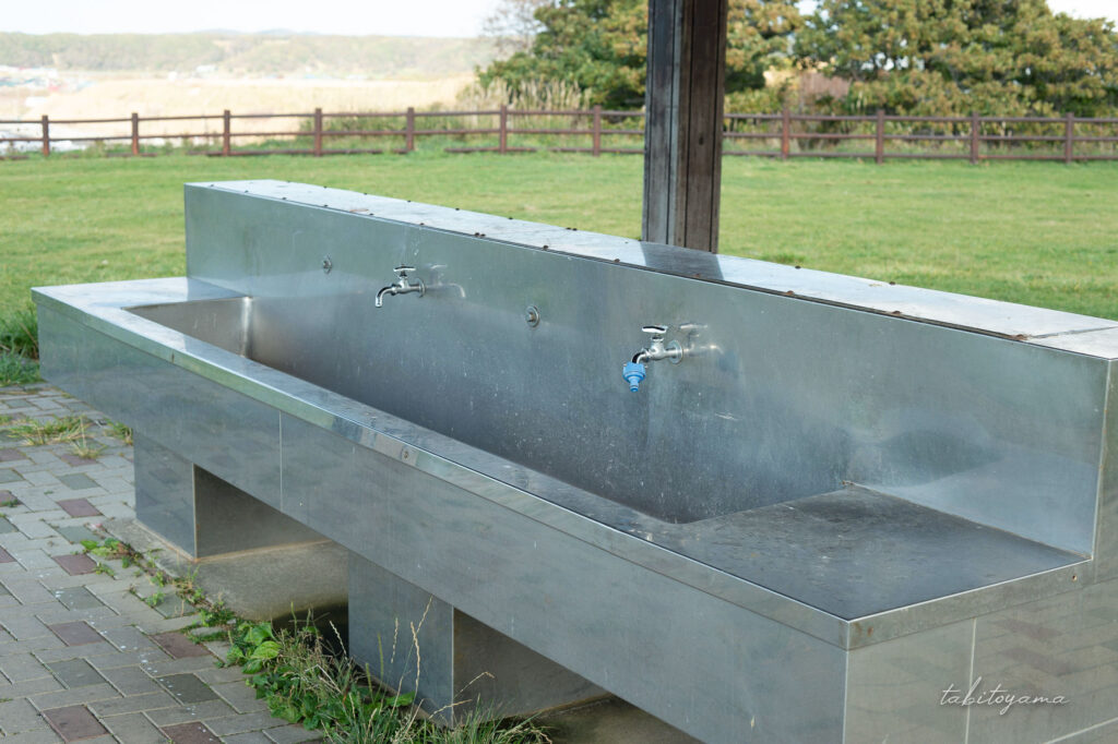 みさき台公園キャンプ場の洗い場