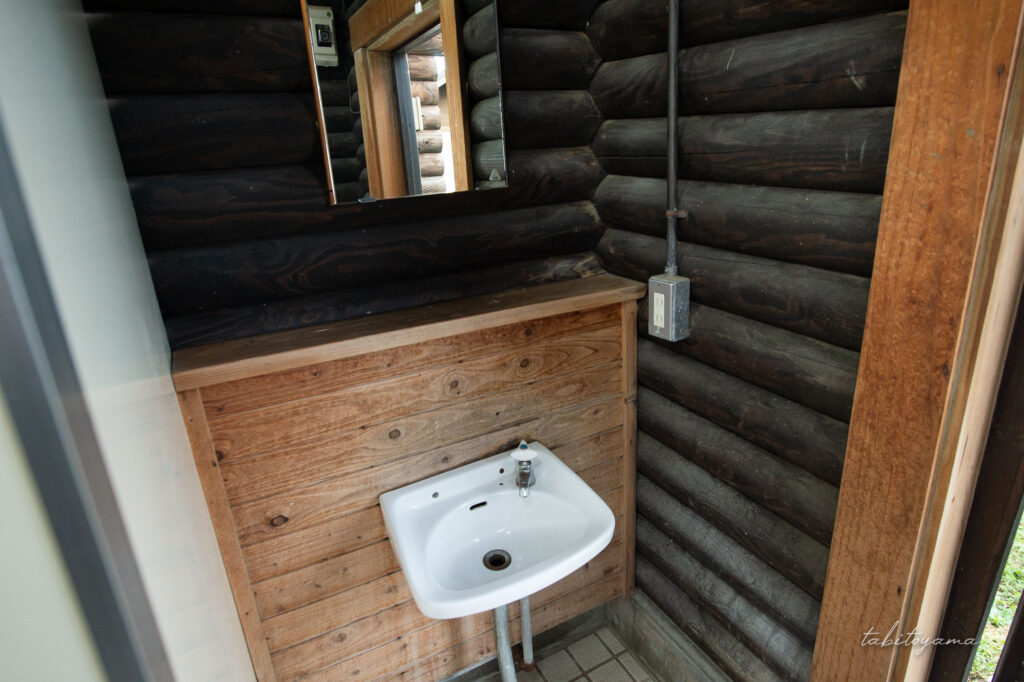 みさき台公園キャンプ場の洗面台