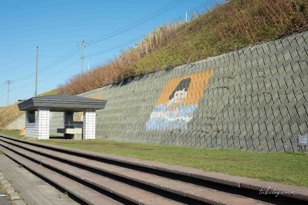 黄金岬キャンプ場の階段