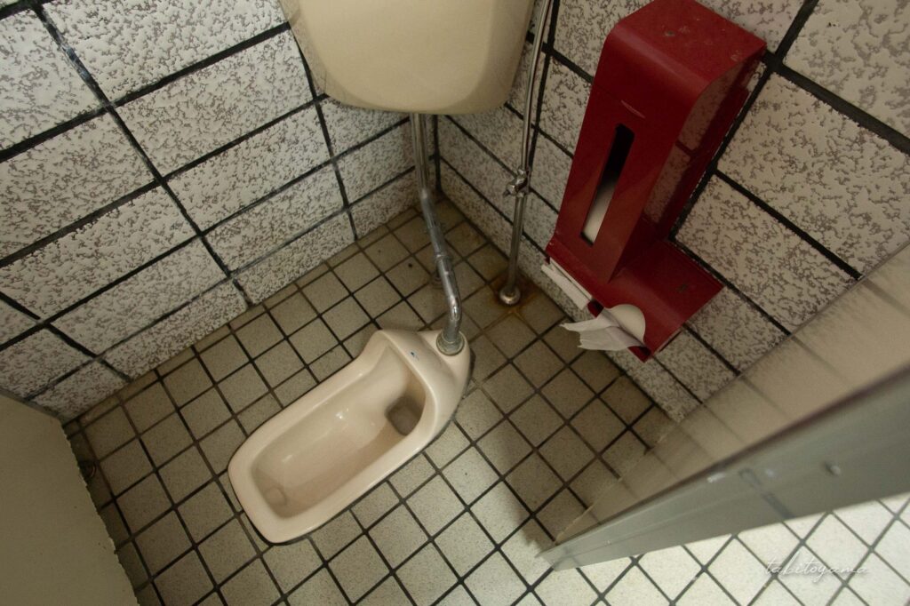 黄金岬キャンプ場の和式トイレ