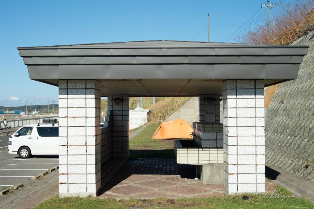 黄金岬キャンプ場の炊事場