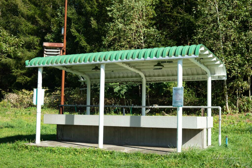 徳舜瞥山麓キャンプ場の炊事場