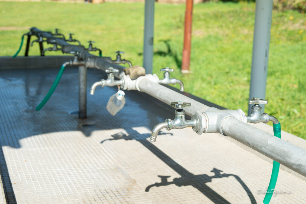 徳舜瞥山麓キャンプ場の洗い場