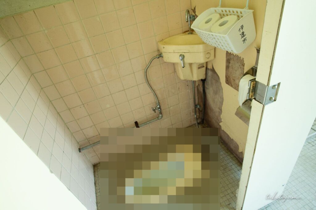 徳舜瞥山麓キャンプ場の和式トイレ