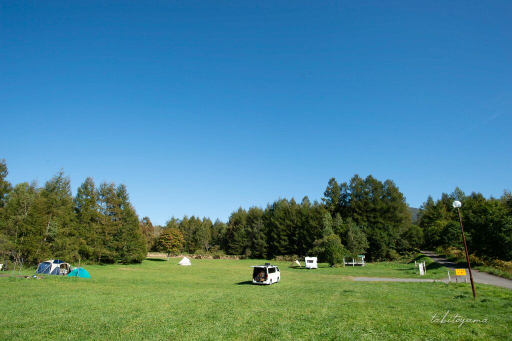 徳舜瞥山麓キャンプ場のサイト