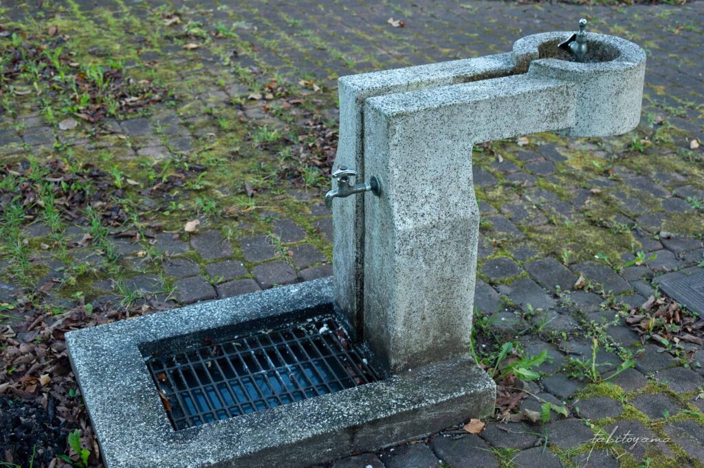 南茅部河川公園キャンプ場の立水栓