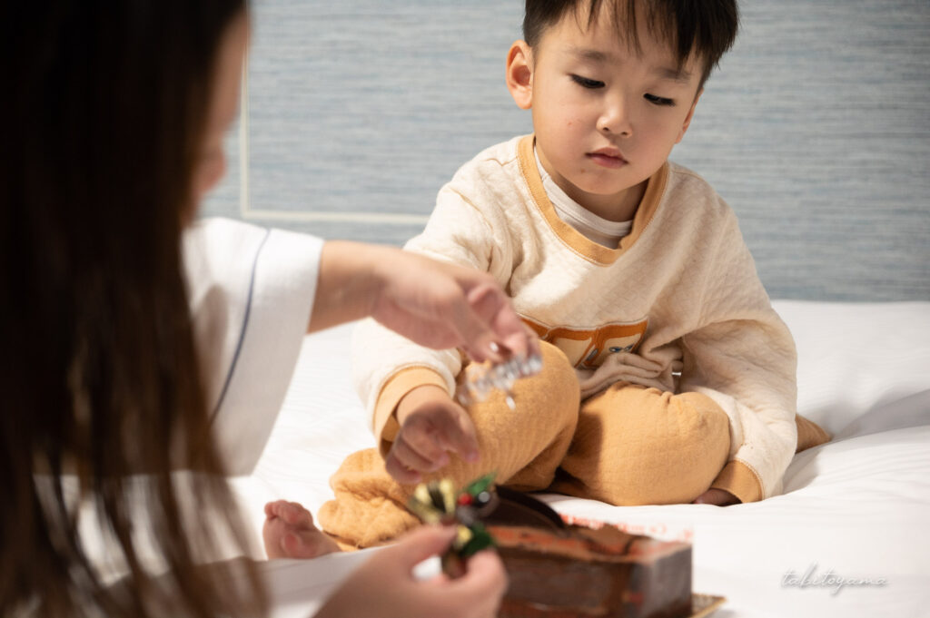 家族で囲んだクリスマスケーキ