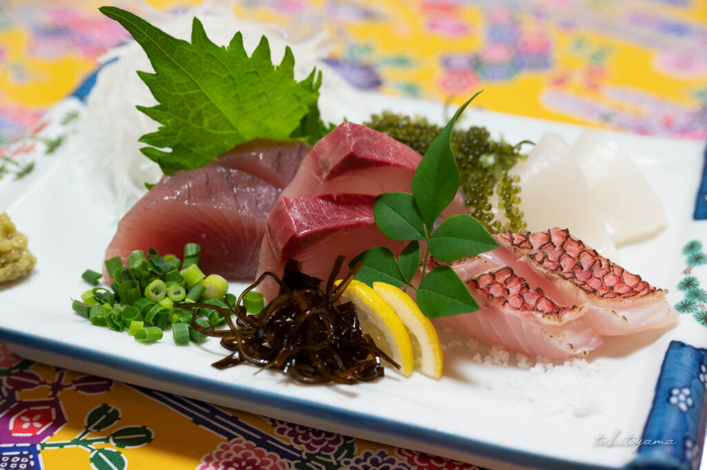 刺身の盛り合わせ