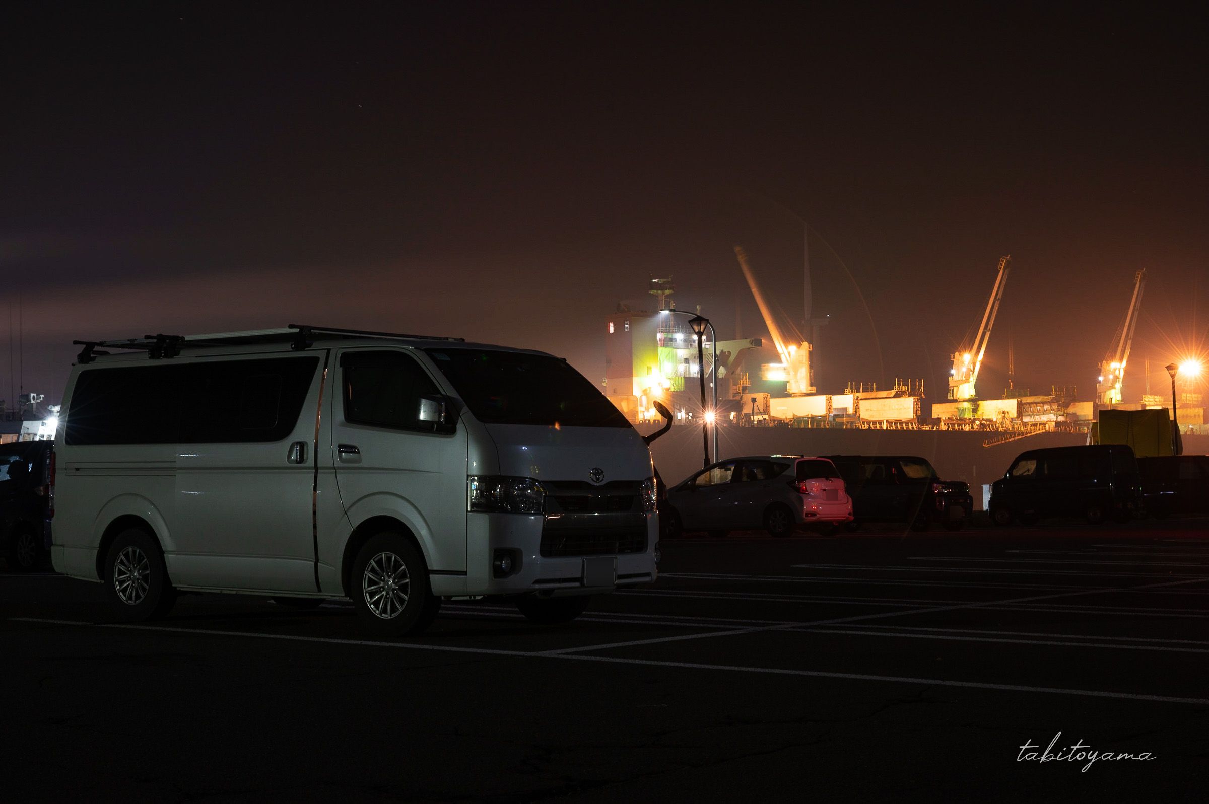 道の駅秋田港で車中泊
