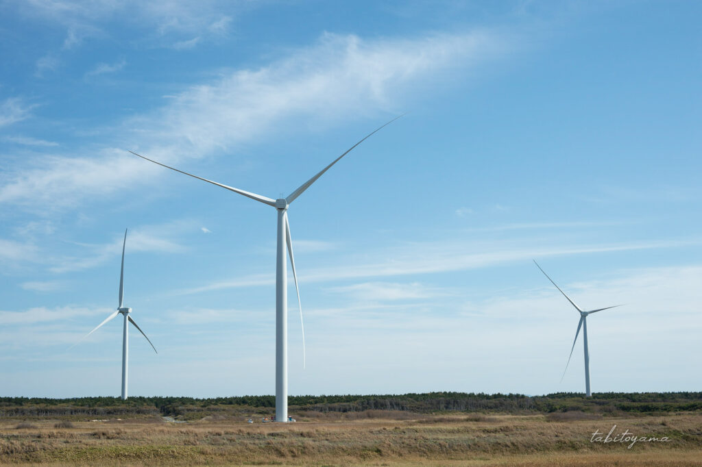 オトンルイ風力発電所の新型風車