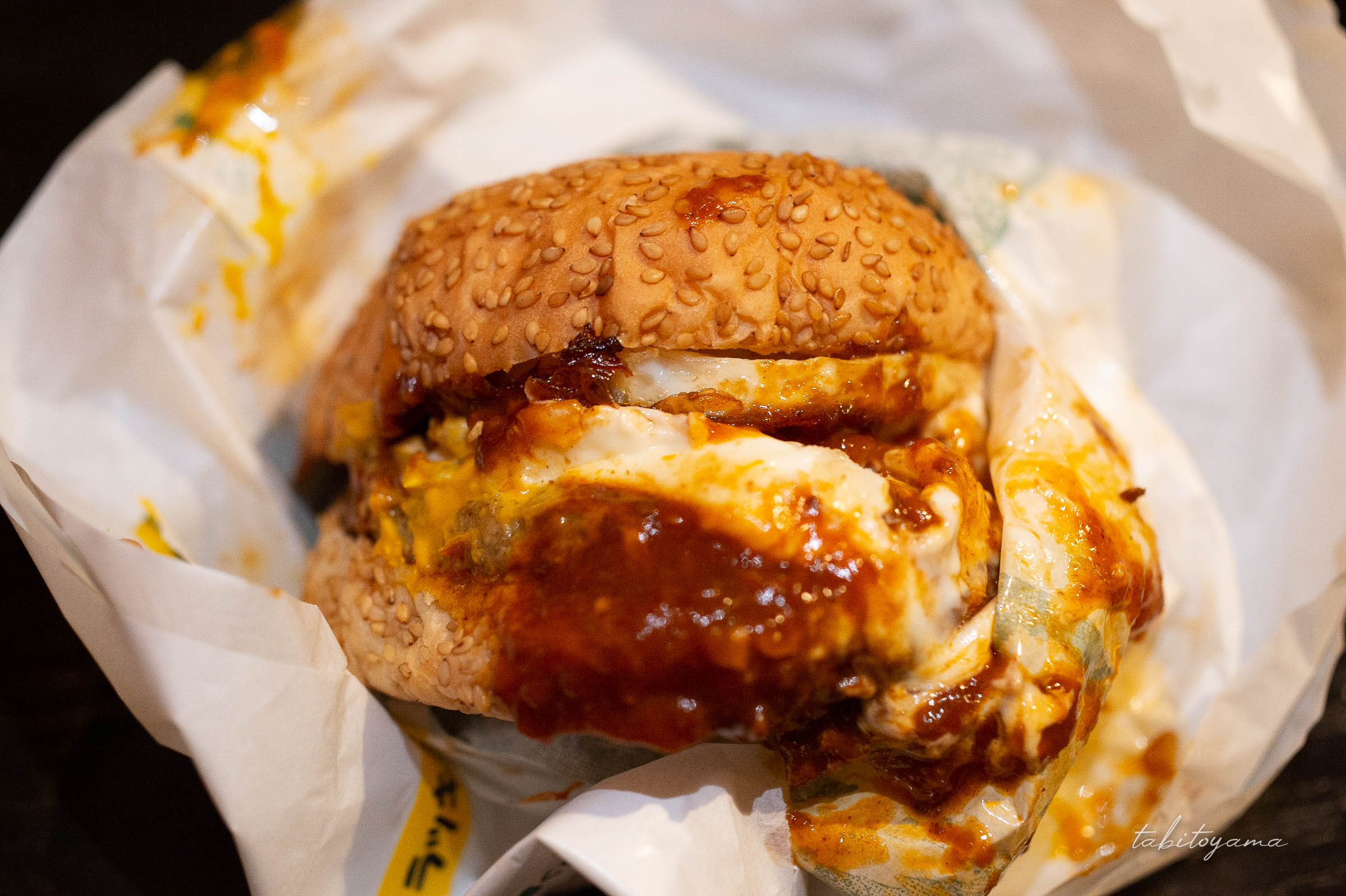 ラッキピエロのラッキーエッグバーガー