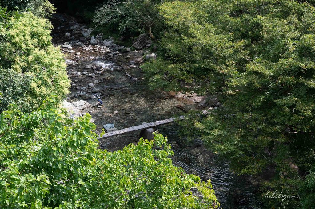 玉水橋上から馬立川を眺める