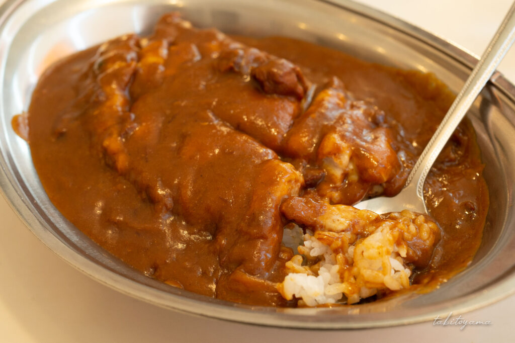 カレーショップインデアンのインデアンカツチーズトッピング